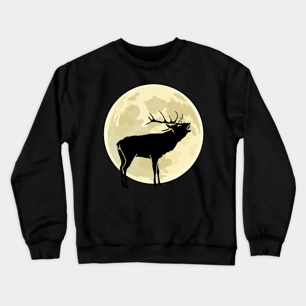 Deer Cute Halloween Design Crewneck Sweatshirt by RJCatch